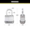 Master Lock Magnum 1.25 in. H X 1-3/4 in. W Steel Dual Ball Bearing Locking Weather-Resistant Padloc M1XKADCCSEN - alternate 2